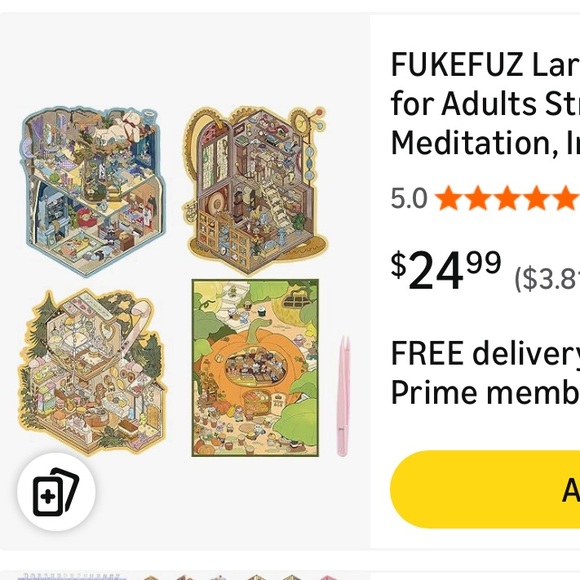 Large 3D Sticker Scenes for Adults Stress Relief with Reusable Stickers - Picture 6 of 6